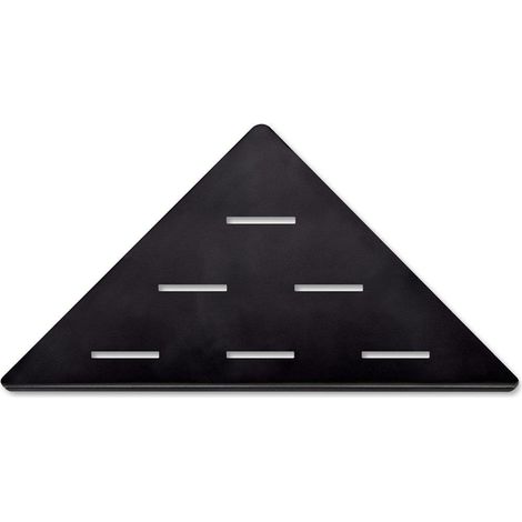 Looox étagère d'angle planche d'angle - 30x22cm - noir mat (1/5)