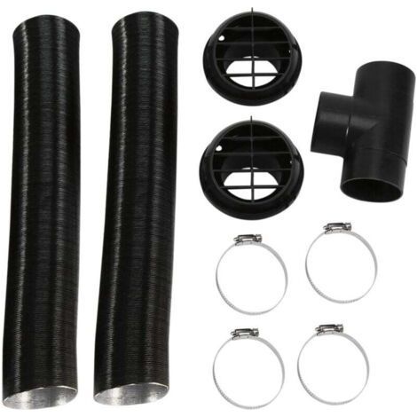 Conduit de Tuyau Chauffage Automatique Voiture 60Mm T Pièce Pinces Sortie D'Air Chaud Ensemble pour Stationnement (1/4)
