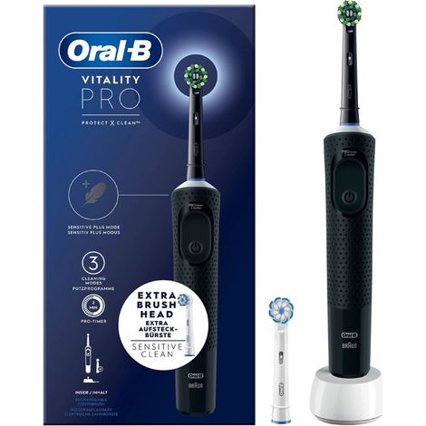 Oral-B Vitality Pro Adulte Brosse à dents rotative oscillante Noir