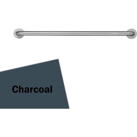 Armitage Shanks Contour 21 Straight Grab Rail 900mm Length - Charcoal (1/2)