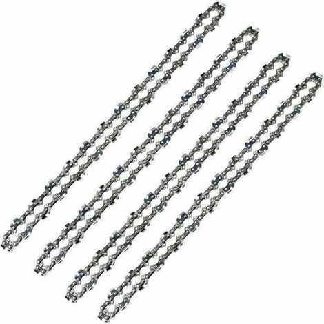 Chaîne de tronçonneuse 52 maillons - Pas 3/8" LP - Jauge 0,50" (1,3 mm) - Lot de 4 (1/5)