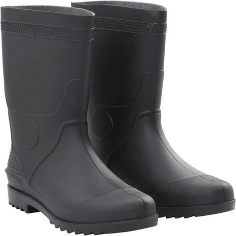 Bottes en caoutchouc noir, pointure 46, PVC (1/5)