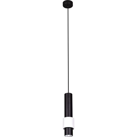 Suspension tube métal noir/blanc GU10 Kaja ROLL K-4547 (1/3)