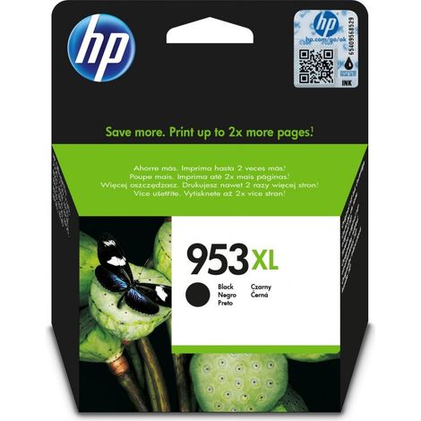 HP Cartuccia di Inchiostro Nero Originale ad Alta Capacità 953XL