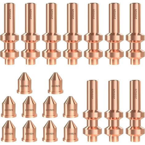 20 Pièces Électrode 256026 Pointe 249929 pour -Spectrum 875 Auto-Line Cutter XT60 Consommables de Torche Embouts de Coupe (1/5)
