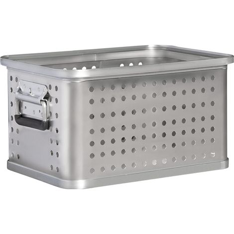 MUNK Rettungstechnik Aluminium Kästen gelocht ohne Deckel nach DIN 14880 400x300x220mm