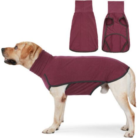 Hundepullover, Hundepullover, weicher und warmer Hundemantel, Winterhundemantel, Wintermäntel für Hunde, Hunde- und Katzenbekleidung, Pullover für kleine, mittlere und große Hunde – Rot M