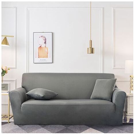 Housse de Canapé 3 Places avec Accoudoir Extensible - Revêtement de Canapé Pour salon chambre,195-230cm (1/4)
