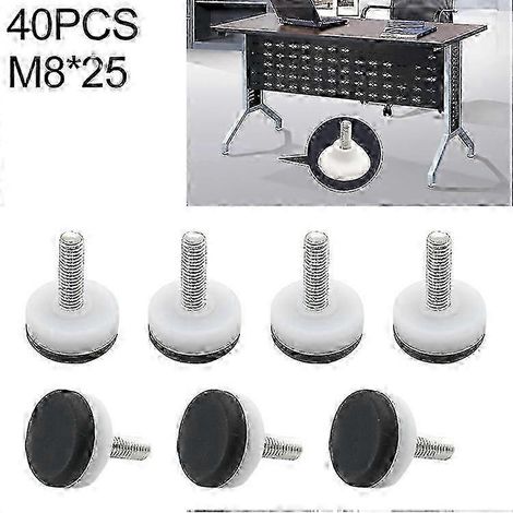 40 pieds réglables pour meubles, tiges de support à vis M8x25 (1/5)