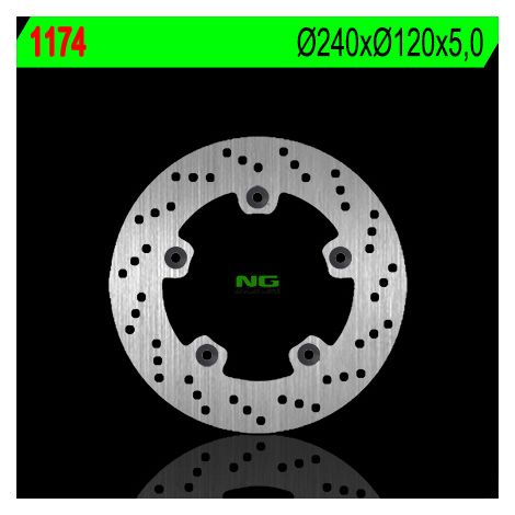 Disco de freno trasero de 240 mm para Suzuki GSF/GSR/SFV/GSX, de acero de alta calidad.