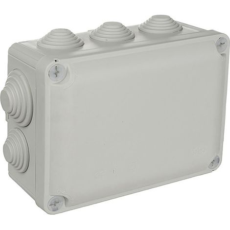 2 wasserdichte rechteckige Boxen 153x110x65mm mit Schrauben Solera Y716 (1/2)