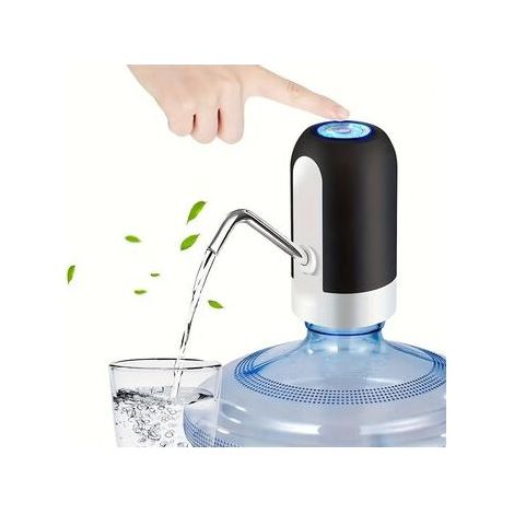Distributeur d'eau rechargeable par USB, noir (1/2)