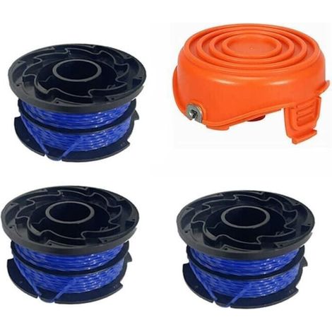 Lot de 3 Bobines de Rechange A6441 pour Coupe-Bordures BLACK+DECKER GL315 GL350 GL650 (1/4)