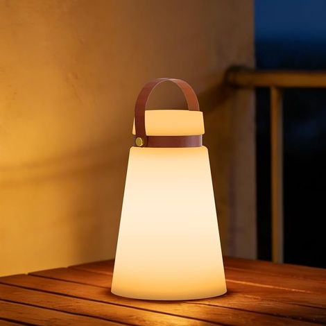 Lampe d'extérieur LED avec télécommande, lampe de table portable pour l'extérieur, avec 8 couleurs, rechargeable par USB, batterie étanche, pour jardin, extérieur, chambre à coucher, bar, camping (1/5)
