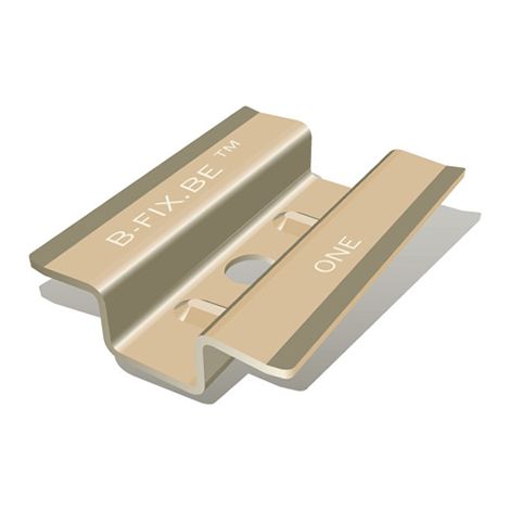 Edelstahl B-Fix Clips zur blinden Befestigung von Terrassendielen