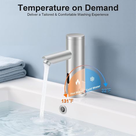 Sensor Wasserhahn, automatische Armaturen, berührungslose Armaturen, Sensor-Badarmaturen, Badezimmer-Einhebelarmaturen, Batteriebetrieb