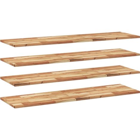 Maison Exclusive - Schweberegale 4 Stk. 120x40x2 cm Massivholz Ak