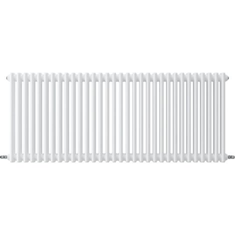 Acezanble Horizontal Traditional Cast Iron Style Radiator 600x1460mm 2 Column White