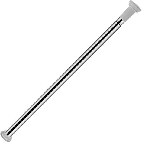 Wolketon Teleskopstange Edelstahl Duschvorhangstange 140-260cm Vorhang Stange Klemmstange ohne Bohren durch Drehen verstellbar