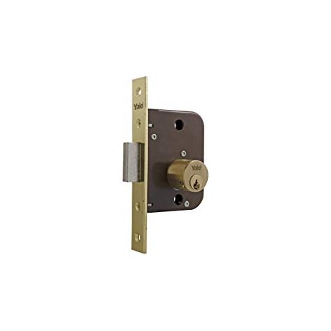 Serratura da infilare Yale Azbe 47 FL 50x80 con leva e quadro (1/3)