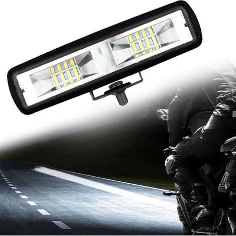 LED work light for automotive use, 16 LEDs, 48W, for engineering, off-road, van, motorcycle, front auxiliary lighting