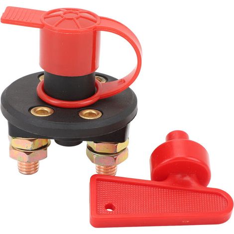 Interrupteur de Déconnexion de Batterie Principal, Opérations Rotatives 300A 12V 24V pour Camion Voiture RV Yacht Marine. (1/4)