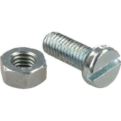 tecuro Lochbandschrauben M8 x 20 mm, komplett mit Mutter & Schraube (100 Stück) (1/3)