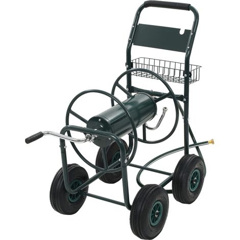 Garden Hose Trolley with 1/2" Hose Connector 75 m Steel vidaXL