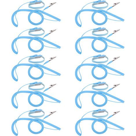Outil de réparation de Clip de bracelet antistatique ESD pour électricien 5m x 2.4mm (1/5)