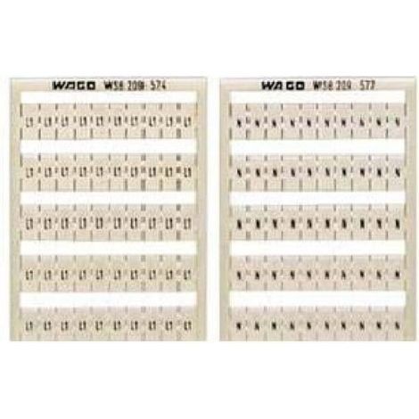 WAGO GmbH& Co. KG WSB-Bezeichnungssystem W: PE (100x) 209-578 5 Stk
