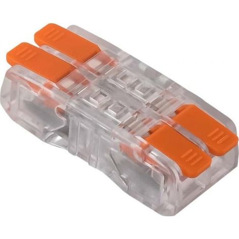 Schnellverbinder mit Hebel, 4x 0,2-2,5mm², transparent E.4194/2 /50 Stück/