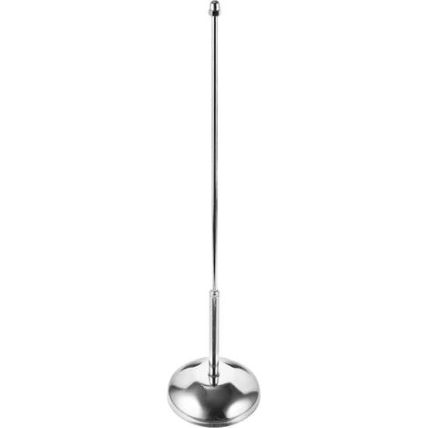 Mât de drapeau d'intérieur avec base et boule de signalisation - Kit robuste pour bureau ou mairie (1/5)