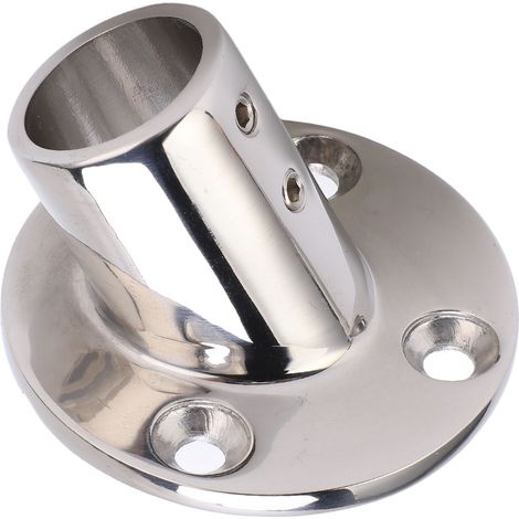 Raccord de base rond pour main courante de bateau, en acier inoxydable 316, quincaillerie marine pour tube de 25 mm/1 pouce, 60° (1/5)
