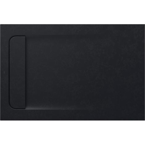 Receveur de douche extra plat en Stonex® Aquos - 1000 x 700 mm - Noir (1/2)
