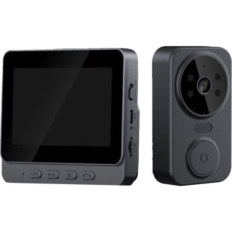 Security Video Doorbell, WiFi Video Doorbell Camera, with 4.3" IPS Screen, Two-Way Intercom Video Doorbell, Wireless Doorbell Camera MUMU