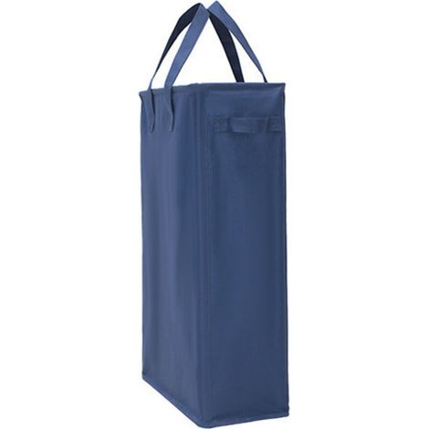 pair 45L Paniers à Linge avec Poignées(Bleu Foncé), Pliable Panier à Linge Mince Sac à Linge en Tissue Oxford Rectangulaire Corbeilles à Linge Sac de Rangement pour Salle de Bain 39x19x60CM
