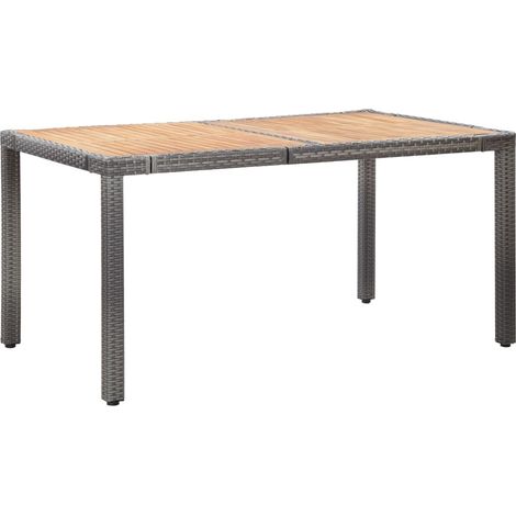 Maison Exclusive - Set da Pranzo per Esterni 7 pz con Cuscini in Polyrattan Grigio (1/5)