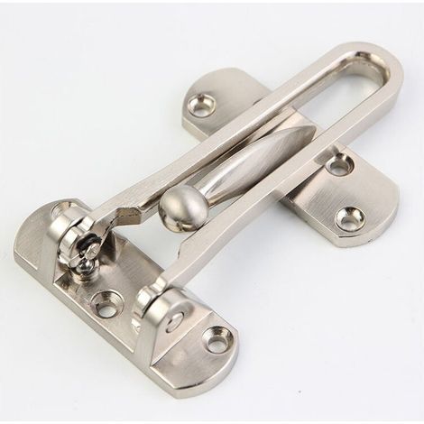 Ulisem2Pack Entrebailleur de Sécurité Porte Acier Fenêtre Garde Verrou Porte d'Entrée Sans Chaîne Loquet de Verrouillage Pour Fenêtre Porte, Empêche l'Entrée Par Effraction (1/4)
