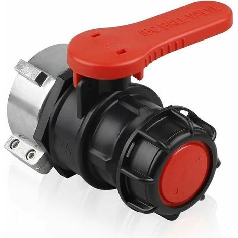Adaptateur Réservoir IBC, Vanne Cuve Vanne pour Cuve IBC, Adaptateur IBC pour Réservoir, Robinet Cuve IBC DN50 (75 mm) (1/4)