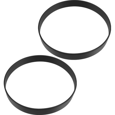 2pcs Cadres Métalliques Ronds 12 Pouces pour Horloge Murale Quartz, Finition Noire, Structure Épaisse 42mm, Support Fiable et Remplacement Facile pour Bureau (1/5)
