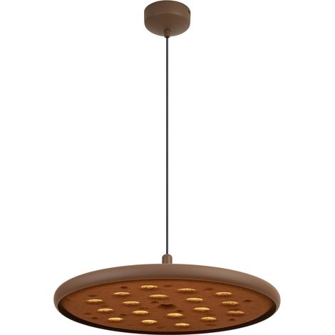 Suspension, Suspension LED ACUSTIC Marron en Aluminium, MANTRA (1/5)