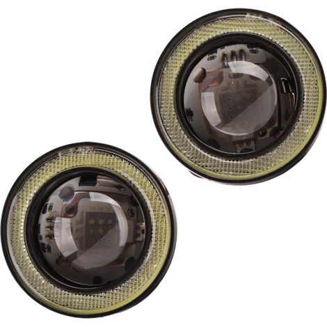 Phare antibrouillard LED RGB 30 W avec halo COB Angel Eye, lumière ultra-brillante avec télécommande (3 pouces) (1/5)