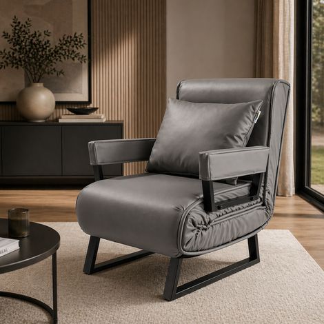 Makika Schlafsessel Schlafsofa Rio klappbar - in Grau