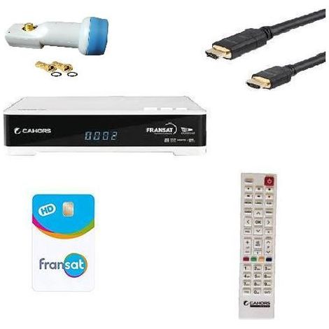 CAHORS VEOX Récepteur satellite HD + HDMI + CARTE +LNB HD ME