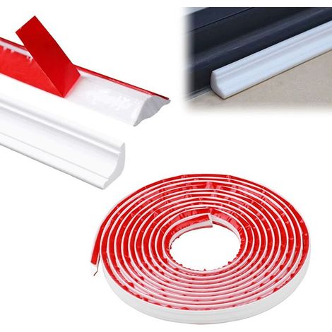 royaluxe -Garniture de carrelage en PVC - 3 mètres - Bande de calfeutrage autocollante flexible pour plinthes et plinthes - Pour décoration d'angle (12 mm x 9 mm), (1/5)