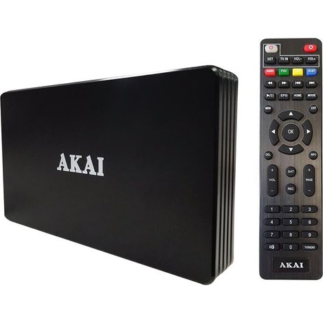 AKAI AKDVBTBOX Android smart box tv 4k 16GB wifi telecomando DVB-T2/S2 USB (1/5)