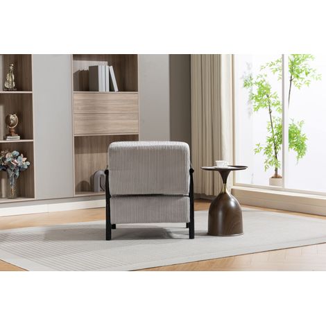 Fauteuil médiéval moderne 1806, structure en bois, siège rembourré avec coussin lombaire pour salon, fauteuil de lecture pour chambre et véranda (1/5)