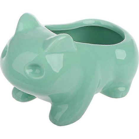 Pot de fleurs en céramique Kawaii pour plantes succulentes avec trou pour la maison ou le bureau (1/5)