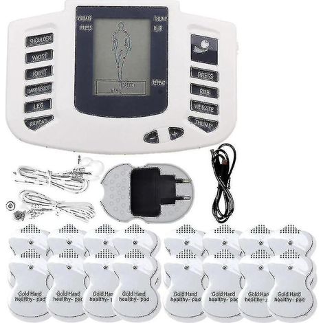 TENS-Gerät zur elektrischen Muskelstimulation, Ganzkörpermassage mittels digitaler Muskeltherapie (Geräteset)