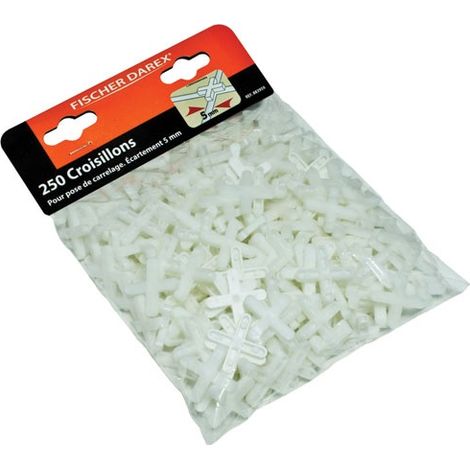 FISCHER DAREX - Croisillons plastique 5 mm sachet x 250